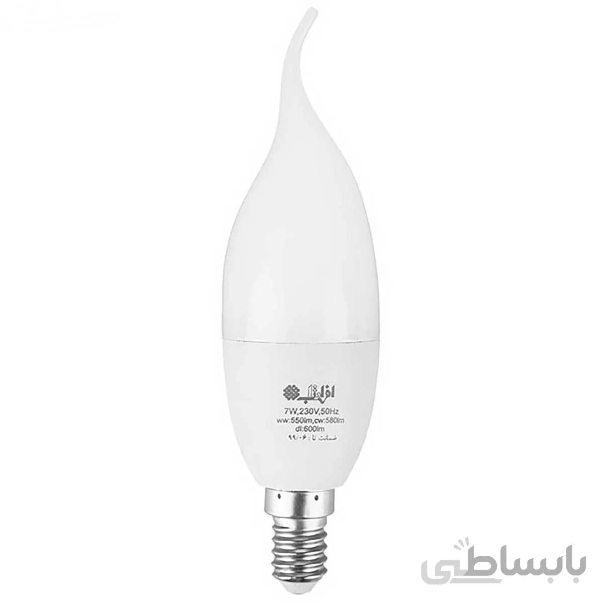 لامپ ال ای دی اشکی 7 وات افراتاب کد AF-TC37-7w