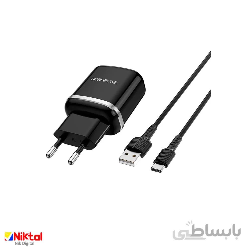 BOROFONE BA36A Single Port Type-C Charger شارژر تایپ سی بروفون