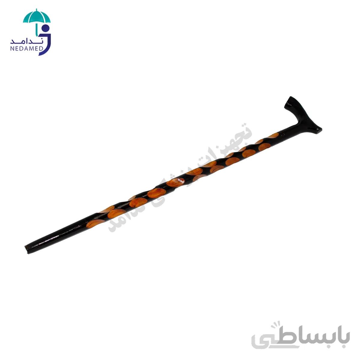 عصا چوبی ایرانی مدل انگشتی دو رنگ