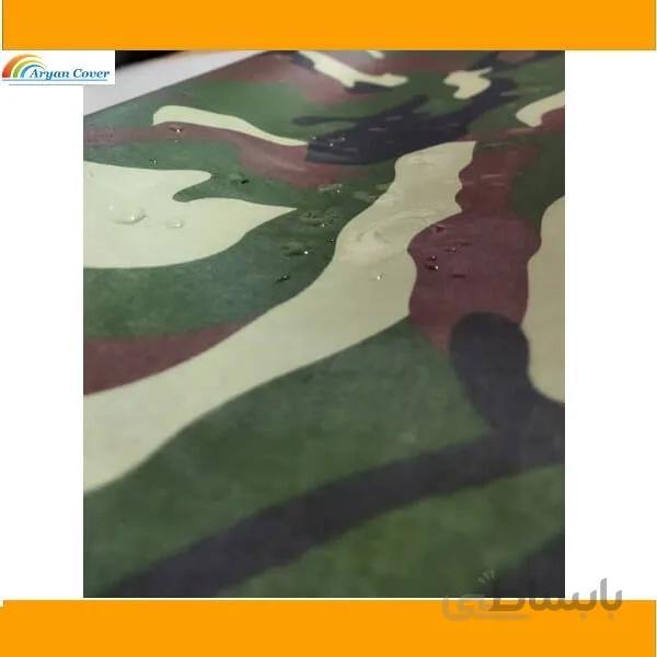 پارچه شمعی چریکی پشت نقره ای عرض 170