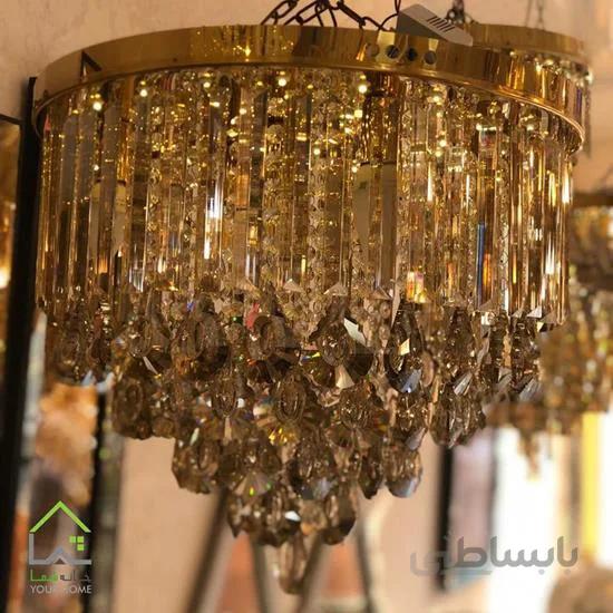 لوستر سقفی کریستال صدفی