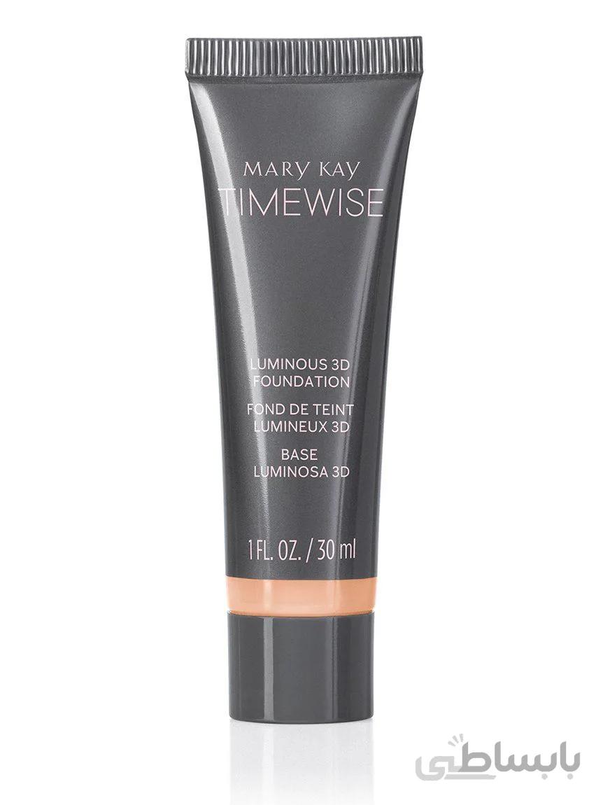 کرم پودر شاین دار 3D مری کی مخصوص پوست های خشک و نرمال ا Mary kay timewise 3D foundation luminous for normal and dry skin
