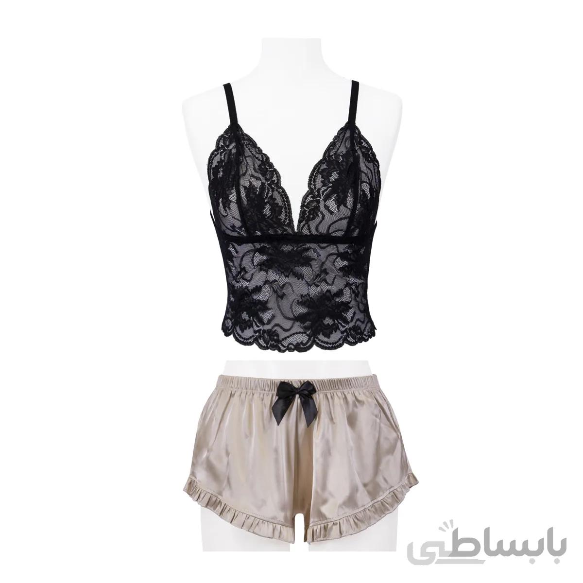 ست نیم تنه و شلوارک لورنزا 411
