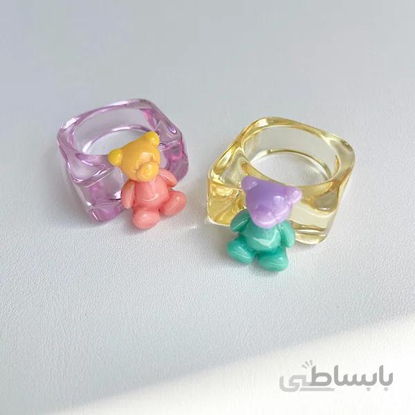 انگشتر پاستیل خرسی ا Bear Pastel Ring