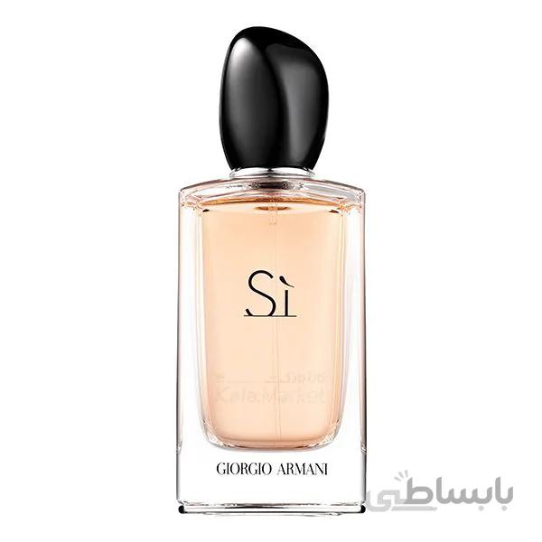 طرح اصل ادو پرفيوم زنانه جورجيو آرماني(درب مشکی) مدل Giorgio Armani SI