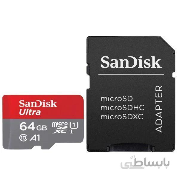 کارت حافظه 64 گیگ SanDISK کلاس 10 Ultra A1