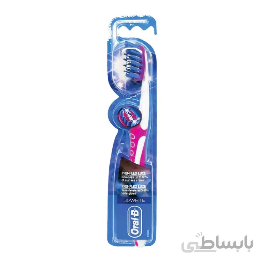 مسواک اورال بی سری Pro Flex مدل 3D White Luxe با برس نرم