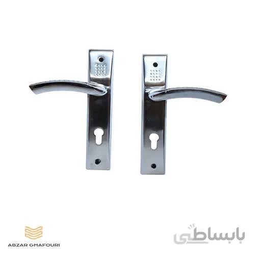 دستگیره در چوبی سوئیچی خالدار کروم