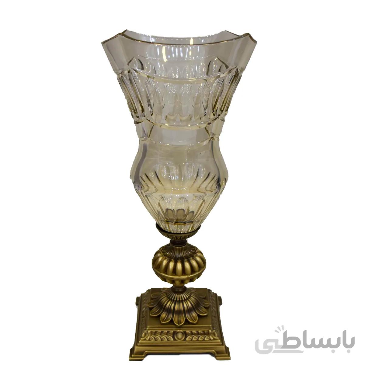 گلدان الیزه شامپاینی پايه برنز