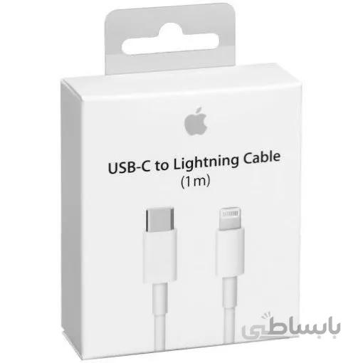 کابل اورجینال اصلی اپل usb c به لایتنینگ 1متر با گارانتی 6 ماهه موبایل هماتل ا usb-c to lightning cable (1m)