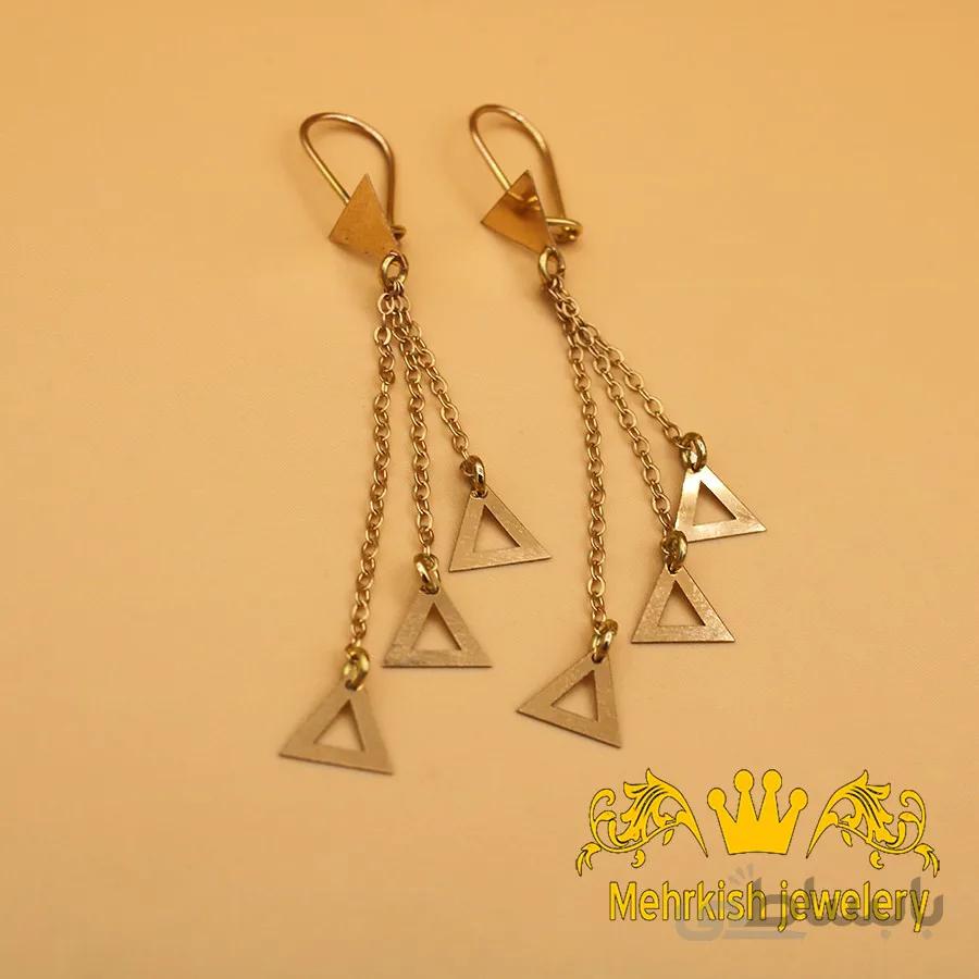 گوشواره آویز مثلثی