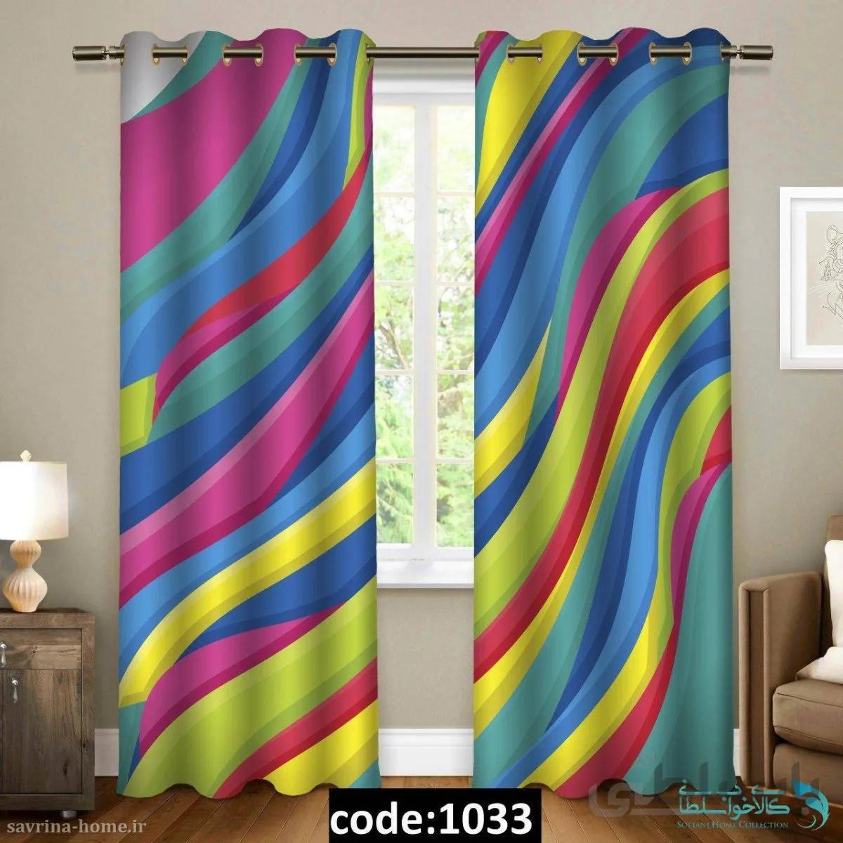 پرده پانچی طرح تکاو مدل Sh-1033