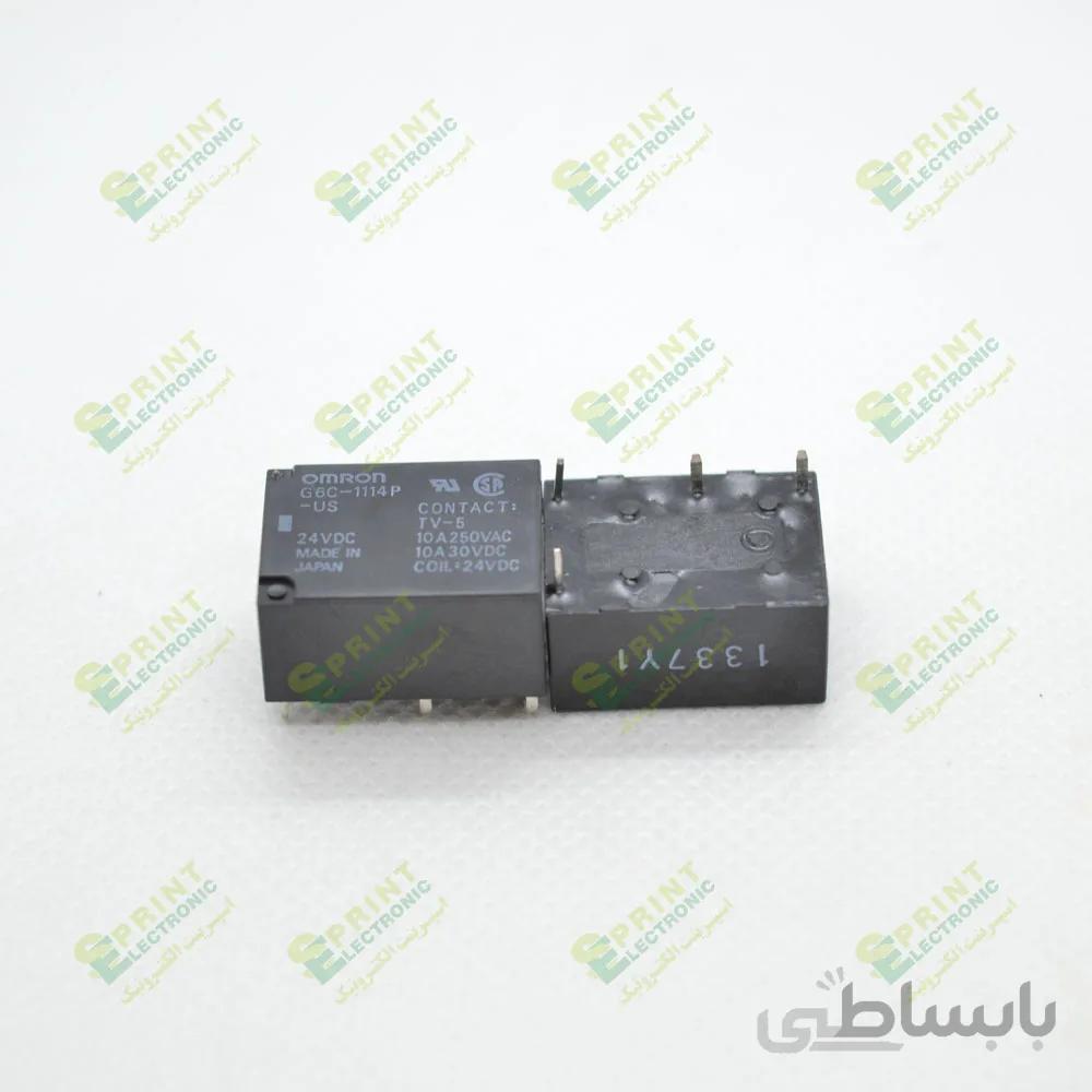 رله 24 ولت مینیاتوری 4 پایه 8 آمپر امرن Omron G6C-1114P-US-24VDC