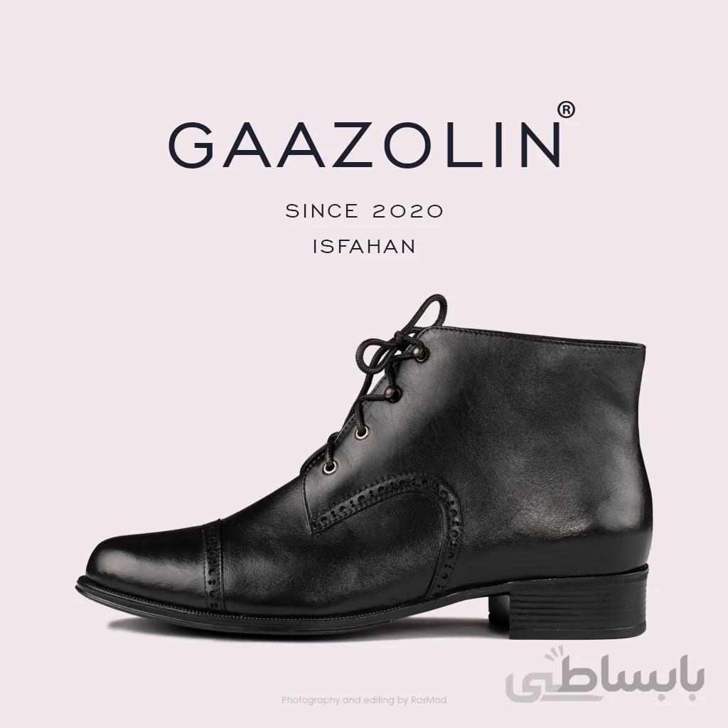 بوت گازولین مشکی مدل اصفهان – GAAZOLIN Isfahan BLK