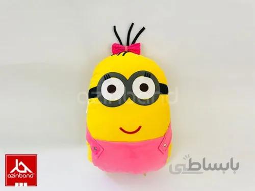 بالش فانتزی مینیون دختر ا بالش فانتزی با پارچه مخملی
