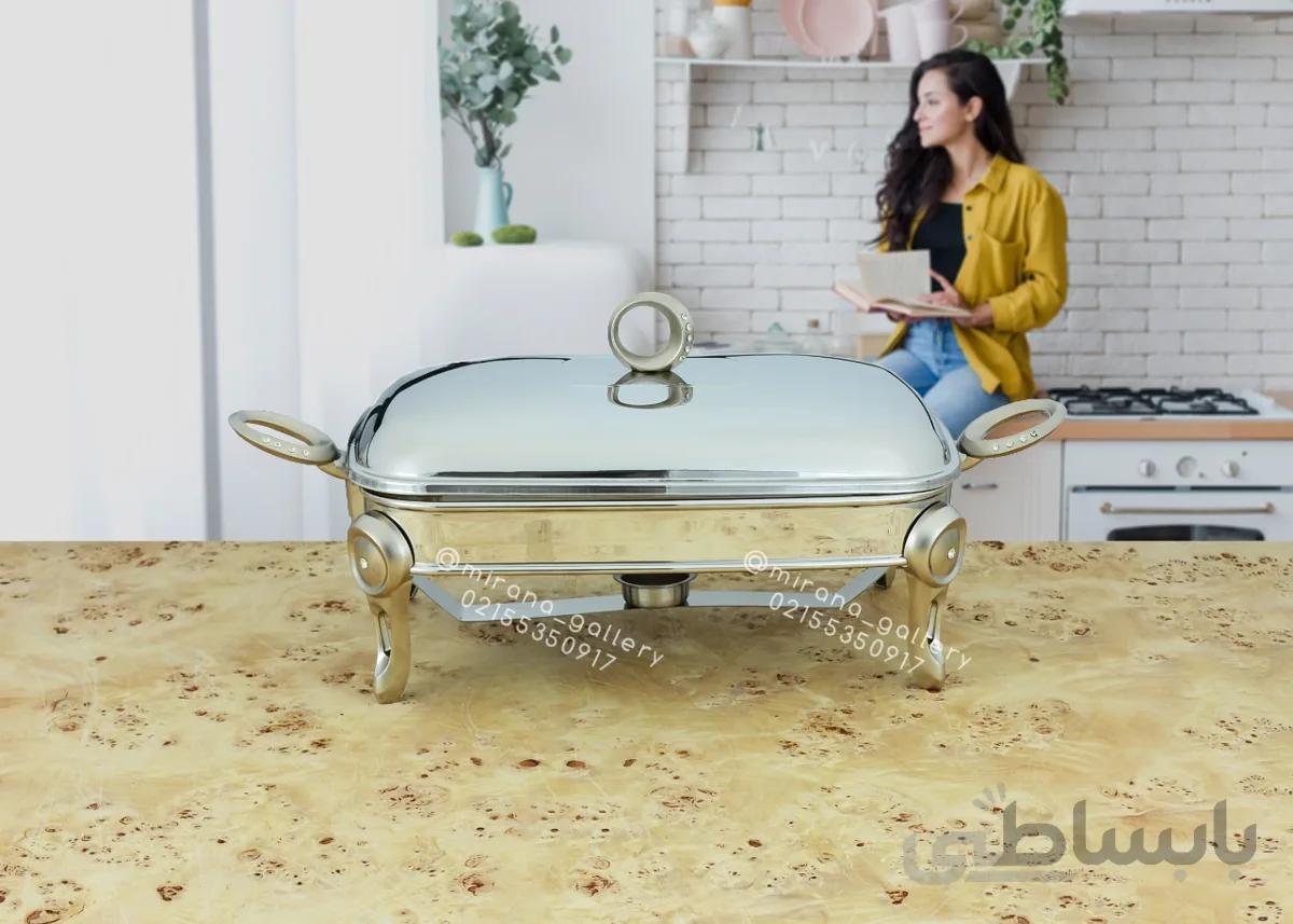 سوفله خوری استیل سایز متوسط برند دیاکو کد مدل النا مات 212