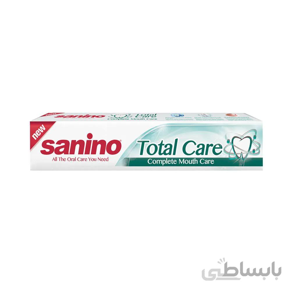 خمیر دندان کامل سانینو sanino مدل Total Care حجم ۱۰۰ میلی