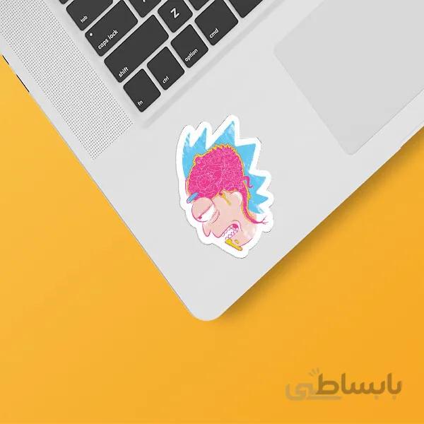 استیکر لپ تاپ طرح Rick03