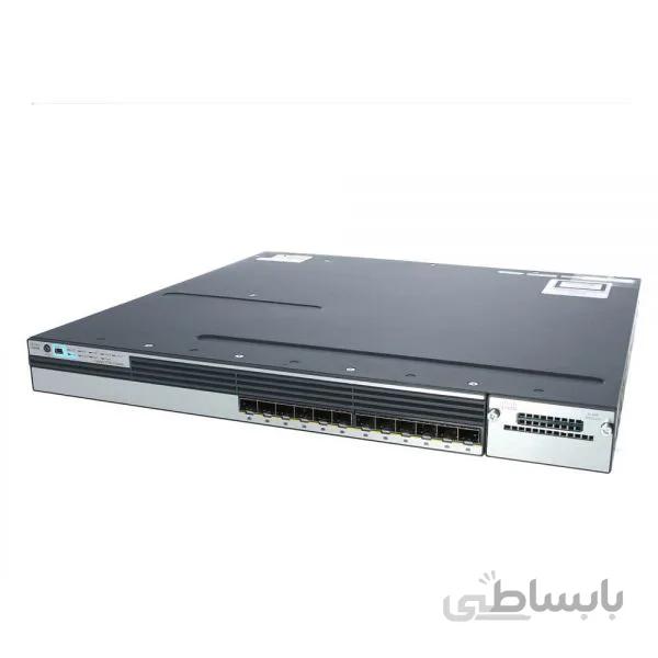 سوییچ 24 پورت فیبر سیسکو مدل WS-C3750X-12S-S
