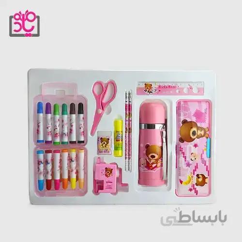 ست لوازم تحریر دخترانه لاکی استارز 9 تکه