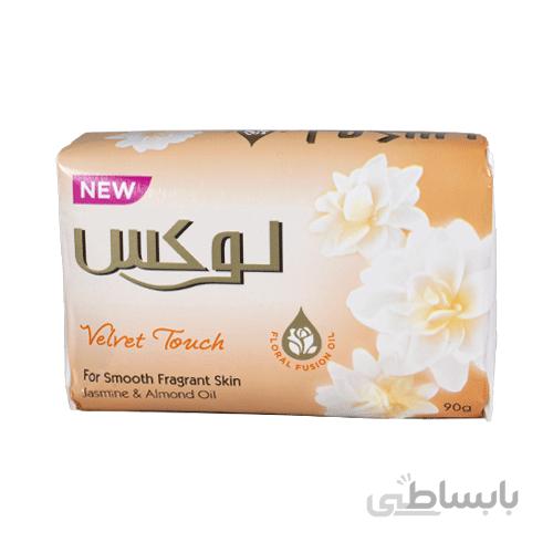 صابون شستشو لوکس حاوی روغن بادام و گل یاس مدل Velvet Touch / Lux Velvet Touch Extract Jasmine And Almond Oil Soap