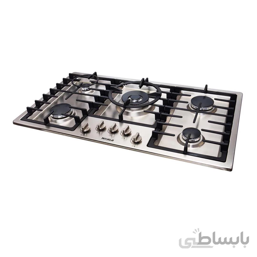 اجاق گاز 5 شعله نیک کالا پلوپز وسط ا nik kala 101&301