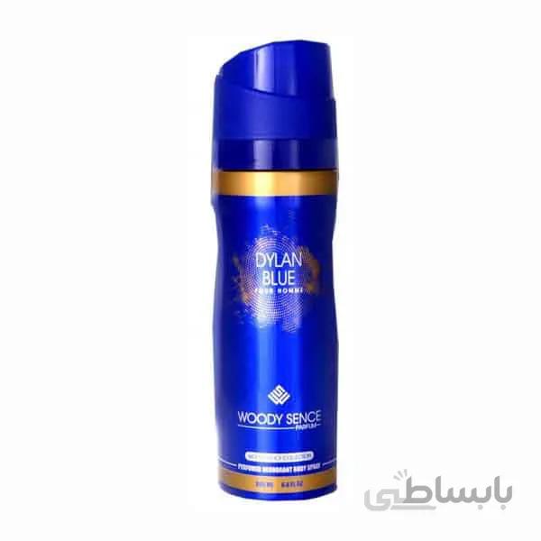 اسپری Dylan blue وودی سنس حجم 200 میلی لیتر