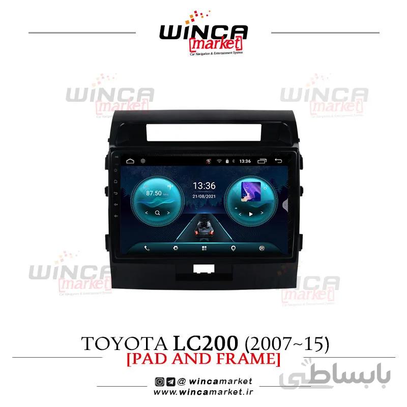 مانیتور فابریک تویوتا اتاق 200 (2015-2007) سری اس S400 پلاس WINCA وینکا مدل RS855