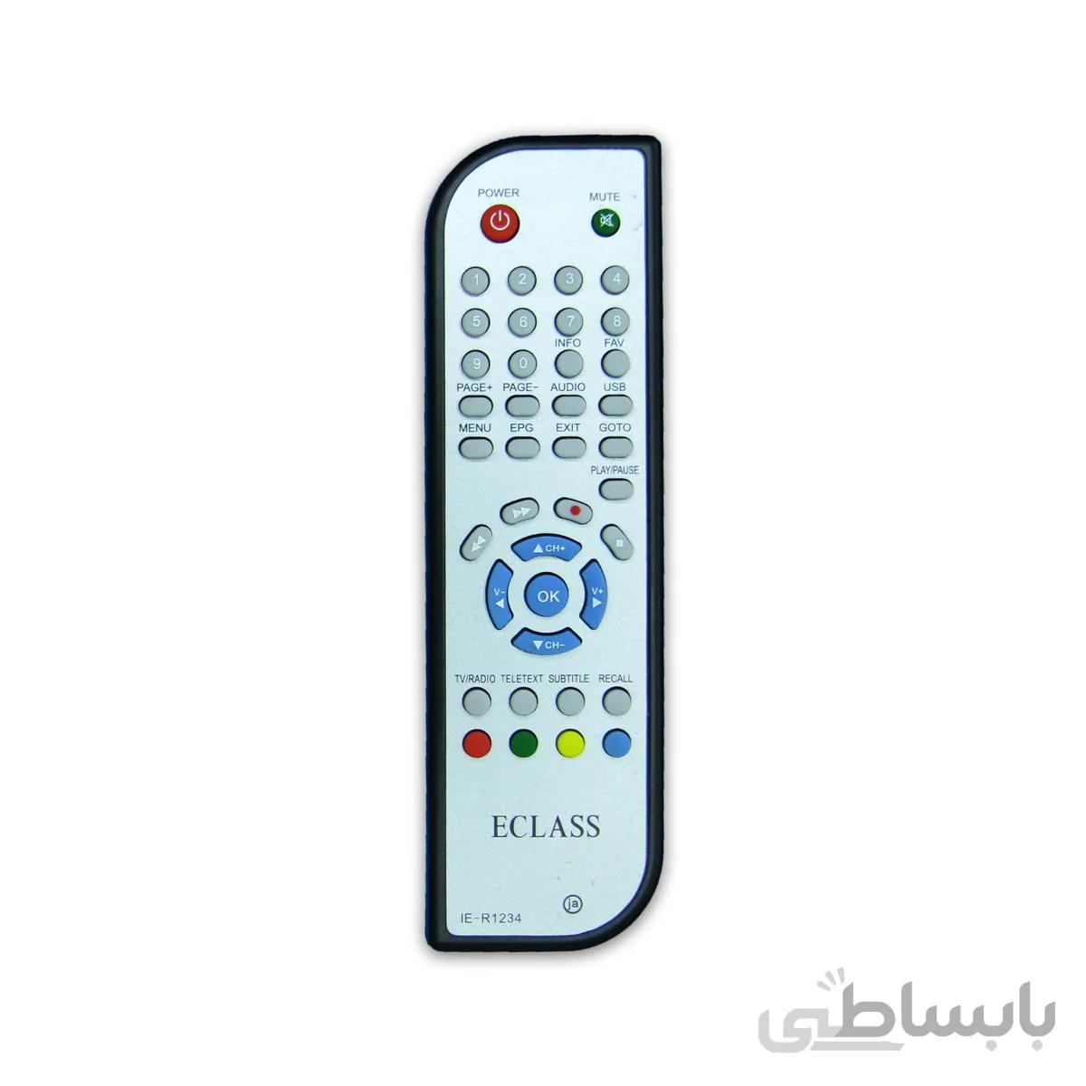 کنترل گیرنده دیجیتال ایکلاس eclass مدل ie r1234 طرح ایکس ویژن