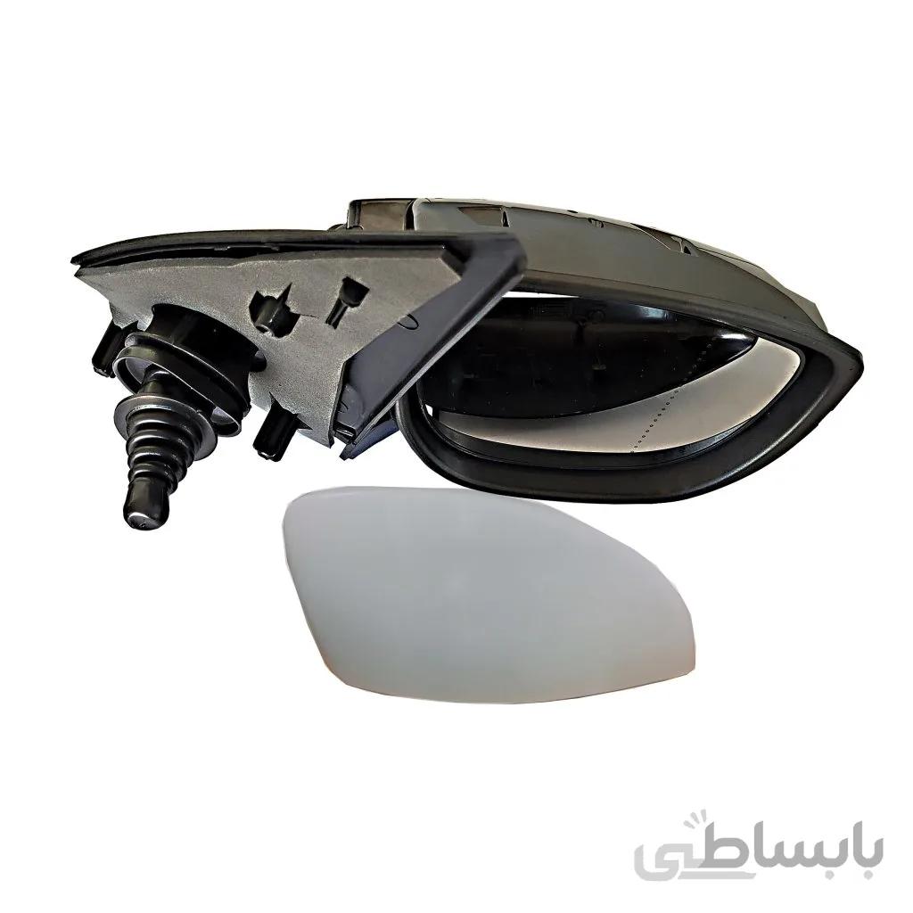 آینه بغل راست دستی پژو 207 فلاپ نقره ای کاوج