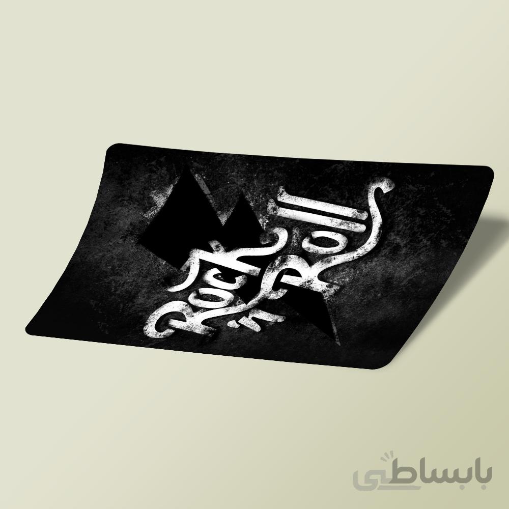 استیکر Rock n roll card