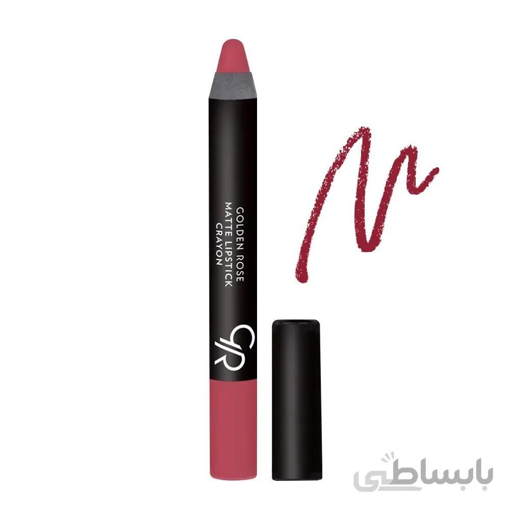 رژ لب مدادی گلدن رز شماره 11 ا Golden Rose Matte Lipstick Crayon No. 11