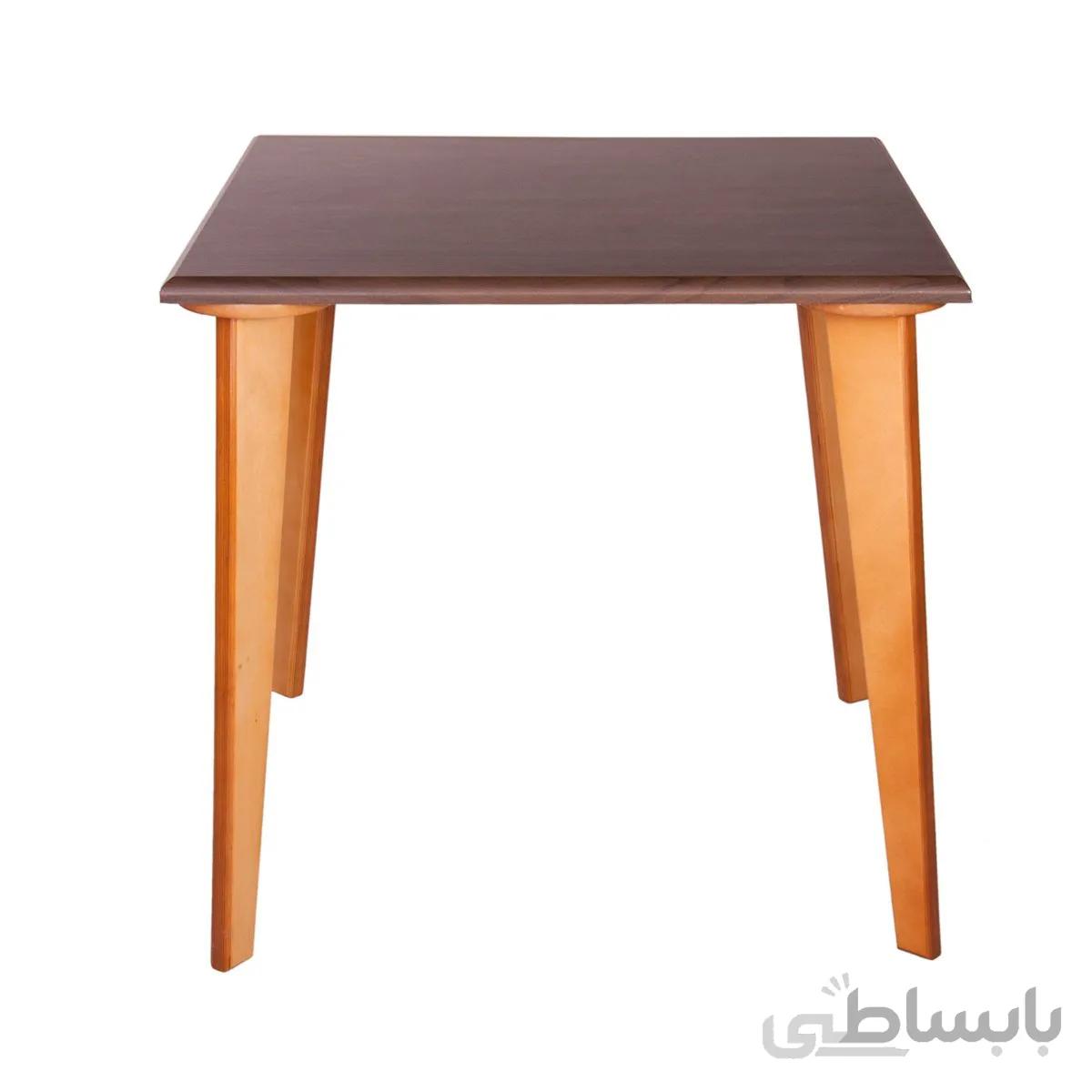 ‌میز چهار نفره چهارگوش مدل TC3 استیل هامون