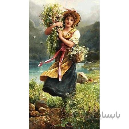 نخ و نقشه تابلو فرش فرانسوی کد 48 طرح گلفروش