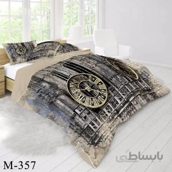 روتختی سه بعدی ساتن ابریشم ترک طرح مدرن - کد M 357