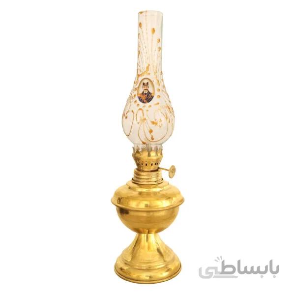 چراغ گردسوز برنجی ساده زرد سایز کوچک کد ۹۲۰