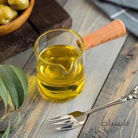 سس خوری مدل دسته چوبی ا Pan Seasoning Small Dish Milk Jug