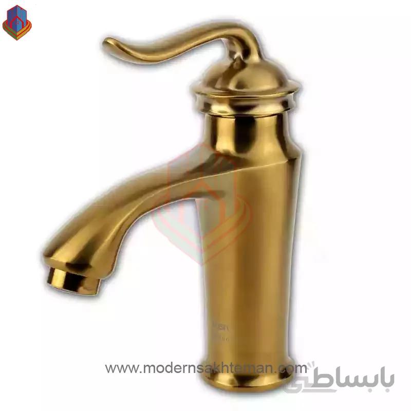 شیر روشویی کسری مدل دانوب طلای مات