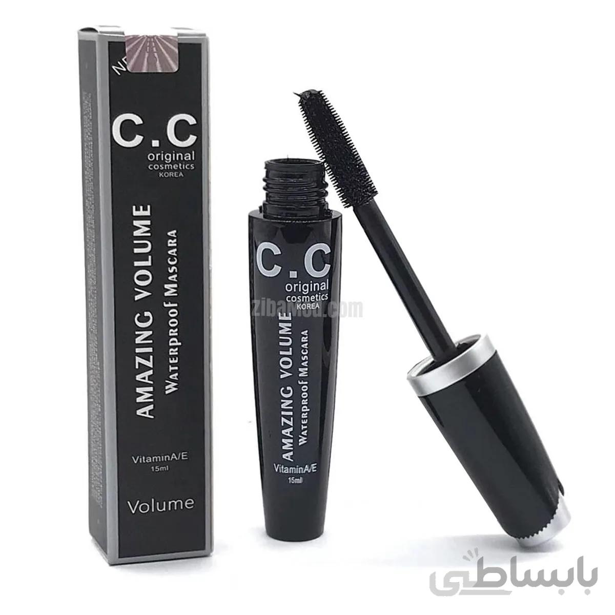 ریمل حجم دهنده و پرپشت کننده سی سی C.C مشکی ضد آب