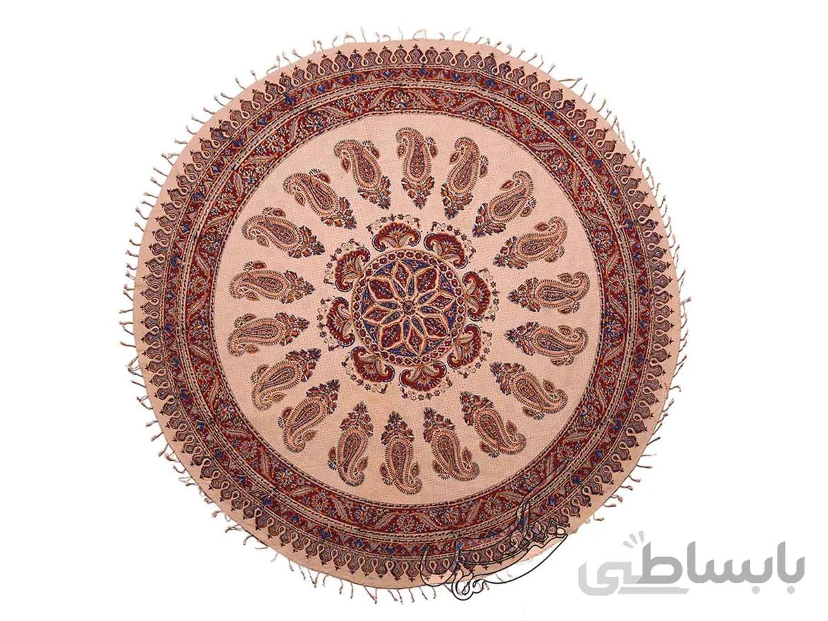 سفره قلمکار گرد طرح شقایق