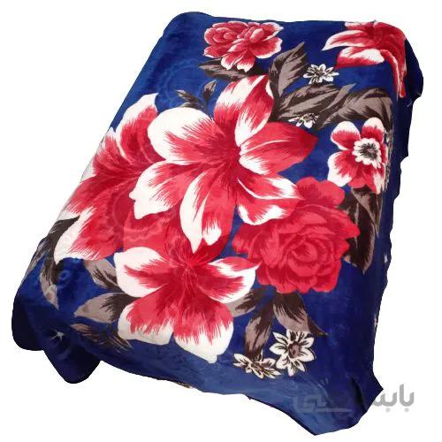 پتو گلاریس 2 نفره آبی 2