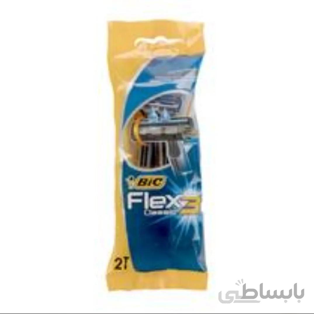 تیغ اصلاح سه لبه مدل فلکس 2 عددی بیک