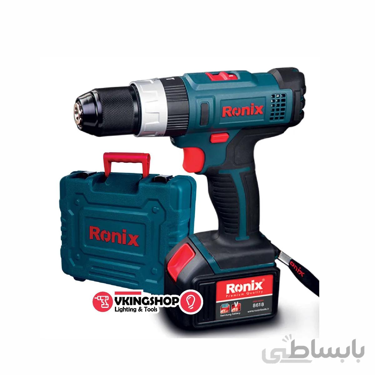 دریل شارژی رونیکس مدل 8618