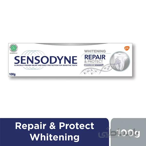 خمیر دندان سنسوداین سفید کننده روزانه مدل Repair and Protect Whitening