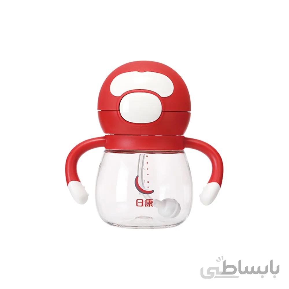 لیوان ابمیوه خوری نی دار 360 درجه مدل ماه رووکو Rovoco ظرفیت 240 میلی لیتر