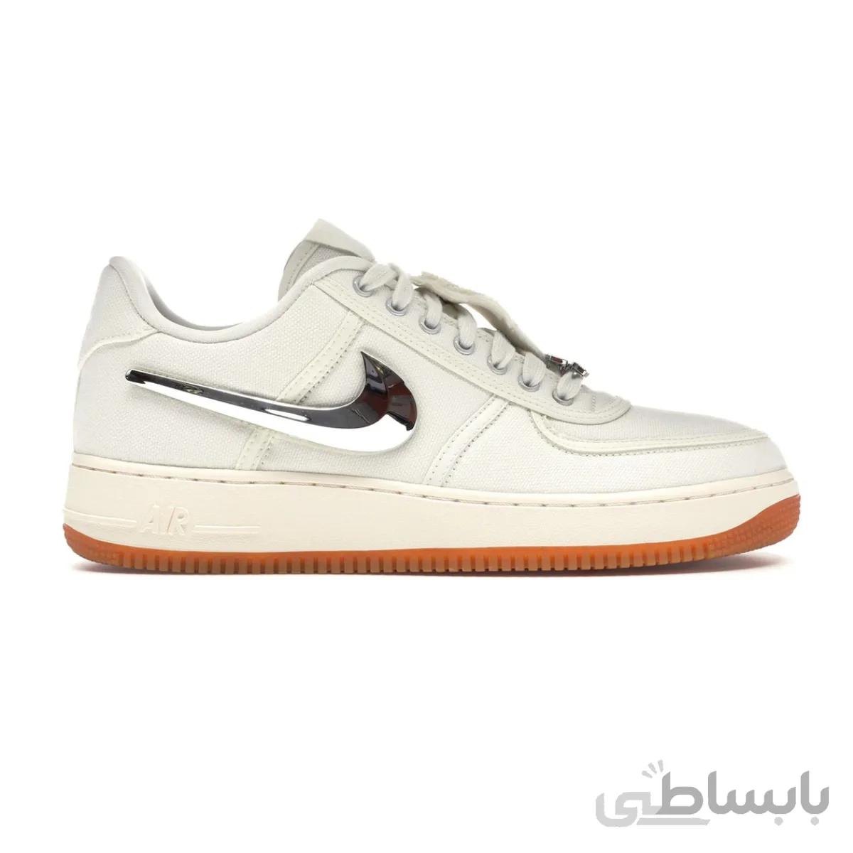 کتونی مردانه نایک ایر فورس 1 تراویس اسکات Nike Air Force 1 Low Travis Scott Sail