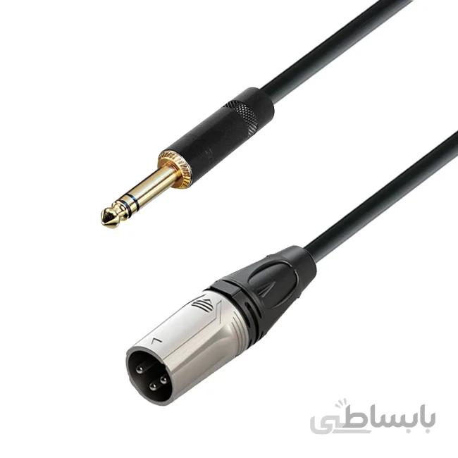 کابل اسپیکر مانیتورینگ پی اس گروپ کنون به بنون استریو مدل XLR M – TRS M ا PS Group XLR M - TRS M