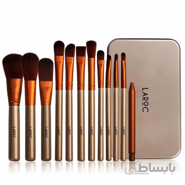ست براش ۱۲ عددی لاروک | LAROC 12 PIECE BRUSH SET Gift Tin Set ا LAROC 12 PIECE BRUSH SET Gift Tin Set