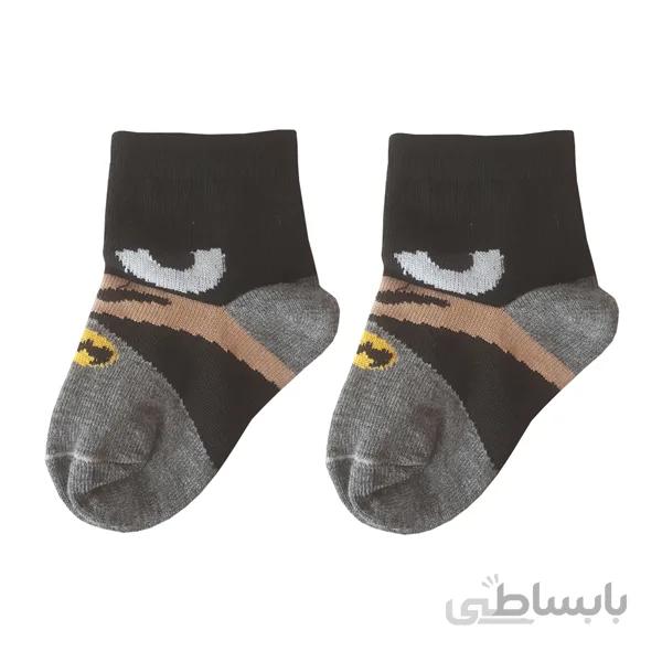 جوراب اسپرت پسرانه شیک و جدید طرح بتمن سایز 1 2سال کد ph413