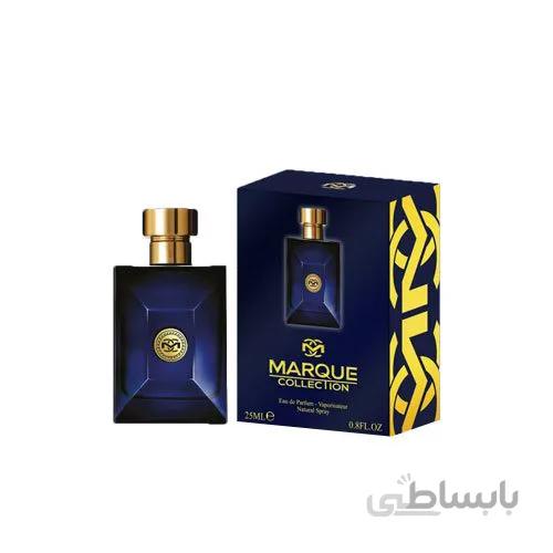 عطر ادکلن مردانه ورساچه دایلان بلو فراگرنس ورد مارکویی کالکشن کد 107 (Versace Dylan Blue) حجم 25 میل ا Fragrance world Marque Collection no.107 Versace Dylan Blue